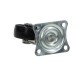 Plastic furniture swivel castor fi 32mm with mounting plate, load capacity 15 kg 2101 - 32x14