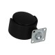 Plastic furniture swivel wheel fi 50mm with mounting plate, load capacity 30 kg TWP-50