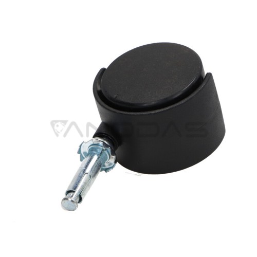 Plastikinis baldų pasukamas ratas fi 50 mm su kaiščiu, keliamoji galia 30 kg TWS-50  Plastikinis baldų pasukamas ratas fi 50 mm su kaiščiu, keliamoji galia 30 kg TWS-50