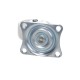 Plastic furniture swivel castor fi 50mm with mounting plate, load capacity 50 kg 2042 - 50x20