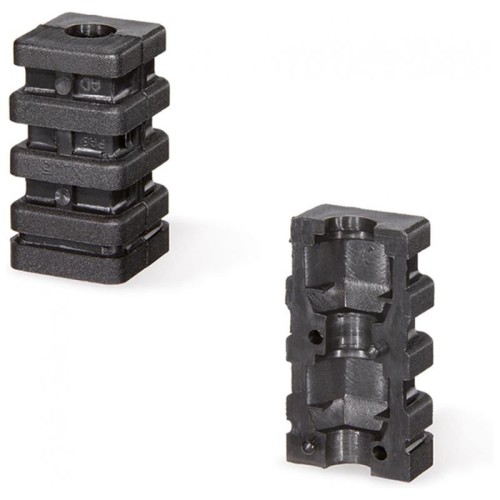 Expansion connector for square profiles STE.22x1.5-M8 - technopolymer Expansion connector for square profiles STE.22x1.5-M8 - technopolymer