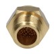 Flat noise silencer for key, G1/4 GZ, brass, sintered bronze