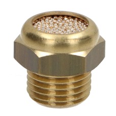 Plokščias triukšmo slopintuvas G1/4 M žalvaris - sukepinta bronza