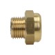 Flat noise silencer, turnkey, G1/8 GZ, brass, sintered bronze
