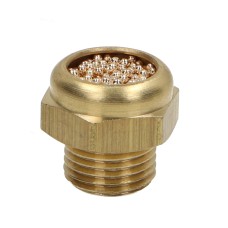 Plokščias triukšmo slopintuvas G1/8 M žalvaris - sukepinta bronza