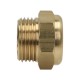 Flat silencer for a key, G3/8 GZ, brass, sintered bronze