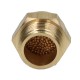 Flat silencer for a key, G3/8 GZ, brass, sintered bronze