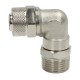 Pneumatic elbow Screwed 12 mm x 10 mm - 3/8 inch thread