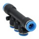 Pneumatic branch connector PKG 2 X 8mm - 3 X 6mm