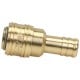 Pneumatic quick coupling DN7.2 type 26, for hose fi 13 mm, quick coupling socket, brass