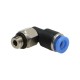 Pneumatic connector Angled MINI 4 M6