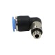 Pneumatic connector Angled MINI 6 M6