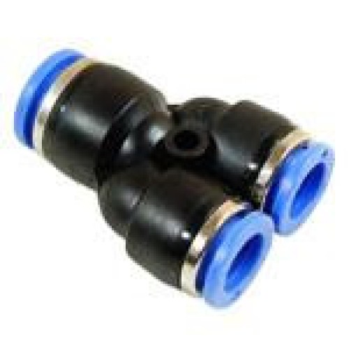 Pneumatinė jungtis Sumažinanti trišakis 06mm-2x04mm PW-06-04  Pneumatinė jungtis Sumažinanti trišakis 06mm-2x04mm PW-06-04
