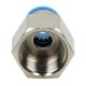 Pneumatic Connector Straight Female 10 mm Internal Thread 1/2 inch PCF-10-1/2