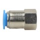 Pneumatic Connector Straight Female 12 mm Internal Thread 1/4 inch PCF-12-1/4