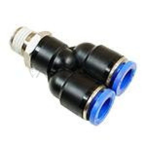 Pneumatinė jungtis Y-tee 12mm 3/8 Pneumatinė jungtis Y-tee 12mm 3/8