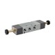 Pneumatinis paskirstymo solenoidinis vožtuvas 5/3 G 1/4, centrinis uždarytas, Flowmatik