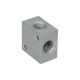 Pneumatic distributor Aluminum cube 4 X 3/8"