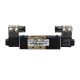 Pneumatinis solenoidinis vožtuvas 4V230E-08 DC24V 5/3 monostabilus ventiliuojamas 1/4"
