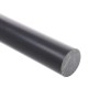 POM-C plastikinis strypas fi25-1000mm juodas