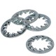 Washer DIN 6798J M12 galvanized steel. (100 pcs.)