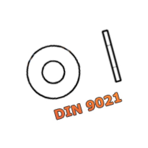 Washer DIN 9021 M6x18 brass (100 pcs.) Washer DIN 9021 M6x18 brass (100 pcs.)