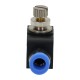 Plug-in throttle check valve, straight-through, for hose diameter 6 mm, plastic