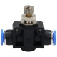 Plug-in throttle check valve, straight-through, for hose diameter 6 mm, plastic