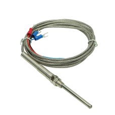 PT100 temperature sensor -200÷450°C 5x50mm with 2m cable