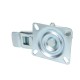 Wheel with brake metal-rubber gray 4023 - 125x37.5