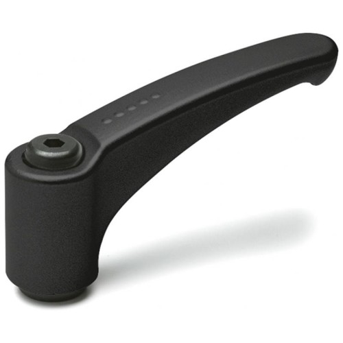 Adjustable handle ERM.95 A-M12-C9 - clamping element made of black oxide steel, black threaded hole Adjustable handle ERM.95 A-M12-C9 - clamping element made of black oxide steel, black threaded hole