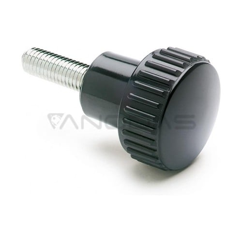 Riektuota rankenėlė B.259/20 p-M6x16 - srieginis kaištis pagamintas iš cinkuoto plieno  Riektuota rankenėlė B.259/20 p-M6x16 - srieginis kaištis pagamintas iš cinkuoto plieno