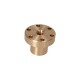 Brown trapezoidal nut with collar 12x3