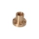 Brown trapezoidal nut with collar 24x5