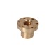 Brown trapezoidal nut with collar 26x5