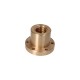 Brown trapezoidal nut with collar 40x7