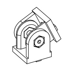 Articulated joint - Profile 40x40
