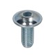Hexagon socket screw, washer head ISO 7380-2 M4x16 class 10.9 galvanized white (100 pcs.)