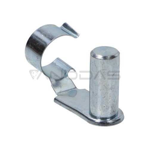 Smeigtukai su spyruokline apsauga šakių sujungimams 4x8mm AN124, baltas cinkuotas plienas  Smeigtukai su spyruokline apsauga šakių sujungimams 4x8mm AN124, baltas cinkuotas plienas