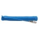 Spiralinė pneumatinė žarna 12x8 mm, su greitosiomis jungtimis DN7.2, ilgis 5 m