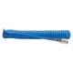 Pneumatic spiral hose 8x5 mm, with quick connectors DN7.2 length 5 m