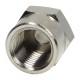 Threaded reduction connector, nipple reduction, G1/8 GZ - G 1/4 GW, nickel-plated brass