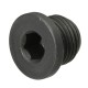 Thread plug with collar and hexagonal socket DIN908 G1/2