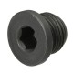 Thread plug with collar and hexagonal socket DIN908 G1/4