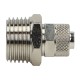 Straight Twisted pneumatinė jungtis 12 mm x 10 mm – 1/2 colio sriegis