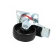 Swivel wheel fi 125mm plastic with brake with mounting plate, load capacity 220 kg 4083 - 152x40