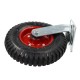 Swivel wheel diameter 160 mm, rubber with mounting plate, load capacity 150 kg 1102 - 160x50