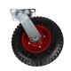 Swivel wheel diameter 160 mm, rubber with mounting plate, load capacity 150 kg 1102 - 160x50