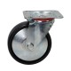 Swivel wheel fi 725mm plastic with mounting plate, load capacity 130 kg 4081 - 125x37