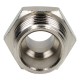 Threaded reducing nipple G 3/8 GZ - G 1/2 GZ, nipple reduction, nickel-plated brass
